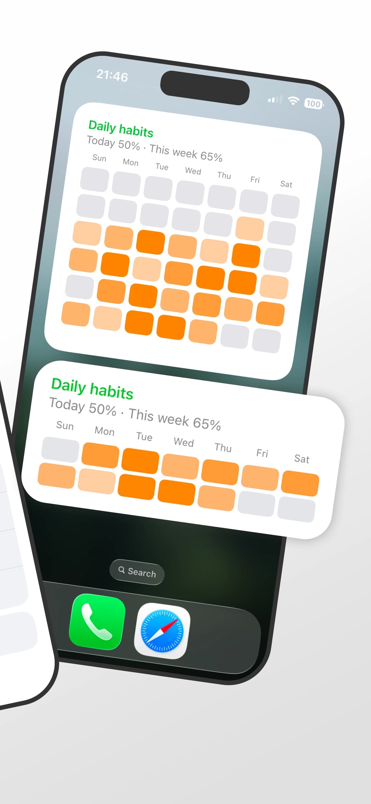 Growth widgets screenshot